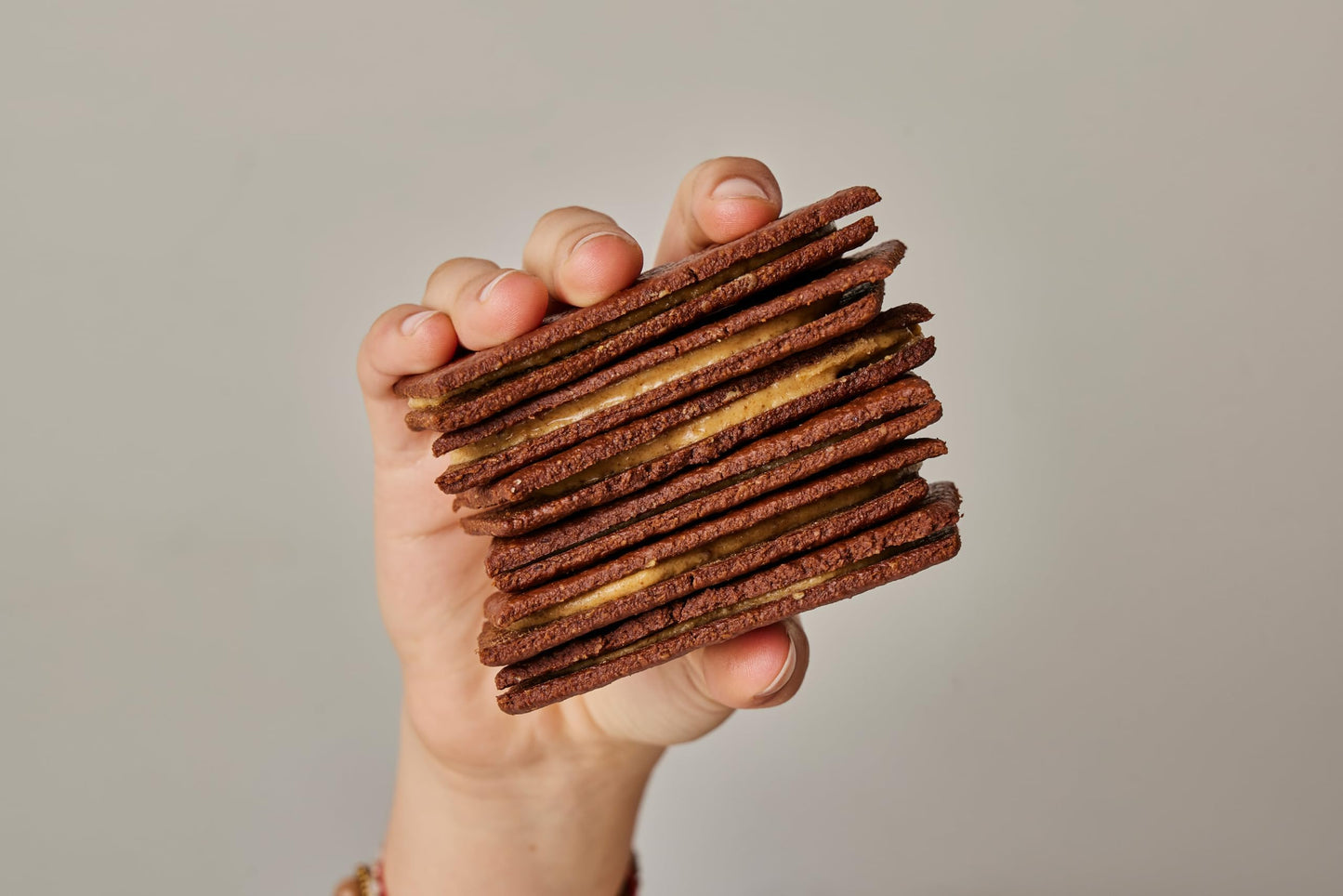 La Purita 100% Chocolate Peanut Butter Sandwich Cookies – Vegan, Gluten & Dairy Free, 12 Count, Brown/Beige