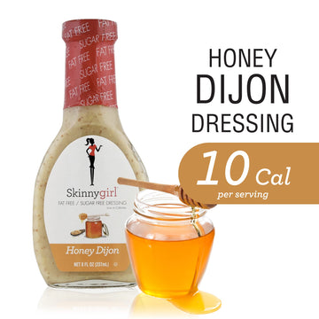 Skinnygirl Fat-Free Salad Dressing, Sugar-Free Honey Dijon, 8 Ounce (Pack of 12)