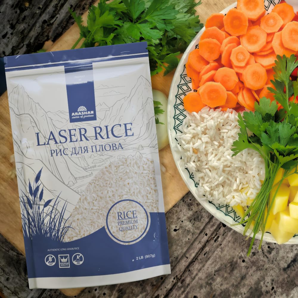 ARASHAN Premium White Long Grain Rice – Perfect for Pilaf & Plov, 5.5lb
