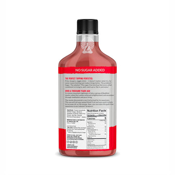 Lakanto Sugar Free Ketchup - Sweetened With Monk Fruit Sweetener, Perfect For Burgers, French Fries, Keto, Paleo, & Vegan Friendly, Gluten Free, Low Carb Condiment (13 Fl Oz)