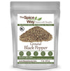 The Spice Way Ground Black Pepper - Fine Ground - 8 oz - Pantry Staple for Cooking
