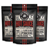POP DADDY Pretzel Sticks | Flavored Gourmet Snacks | 7.5oz Individual Bags | 3 Pack | Hot Sauce
