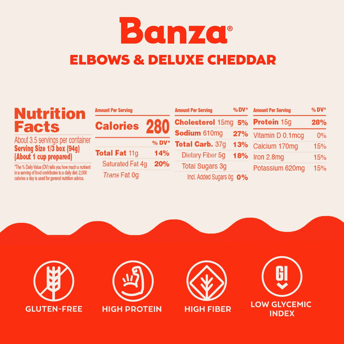 BANZA Deluxe Elbows & cheddar Mac & cheese, 11 OZ