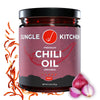 Jungle Kitchen Spicy Crunchy Garlic Chili Oil Vegan & Gluten-Free - Spicy Chili Crisp- Crunchy Garlic Chilli Oil Spicy Great Sau