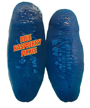 Food Crush Blue Raspberry Pickles - Pack of 3, Trendy TikTok Snack, Unique Candy Gift