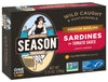 Season Brisling Sardines in Tomato Sauce - Wild Caught, 17g of Protein, Keto Snacks, More Omega 3's Than Tuna, Kosher, High in C