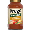 Prego Chunky Tomato and Three Cheese Pasta Sauce, 23.75 oz Jar