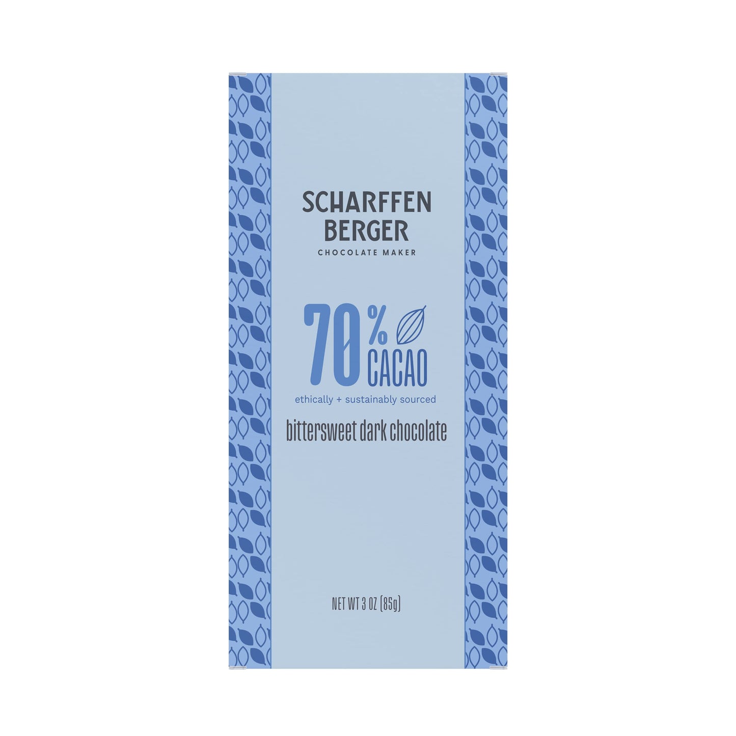 Scharfeen Berger Artisan Chocolate Bars Bittersweet 3 Ounce (Pack Of 6)