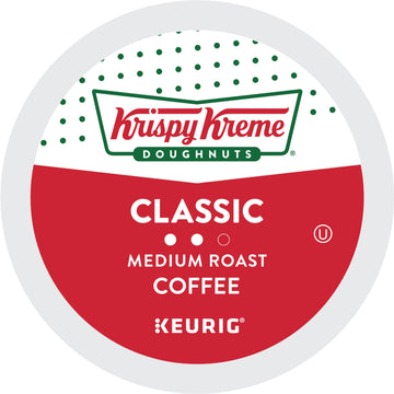 Krispy Kreme Classic, Single-Serve Keurig K-Cup Pods, Medium Roast Coffee, 12 Count (Pack Of 6)