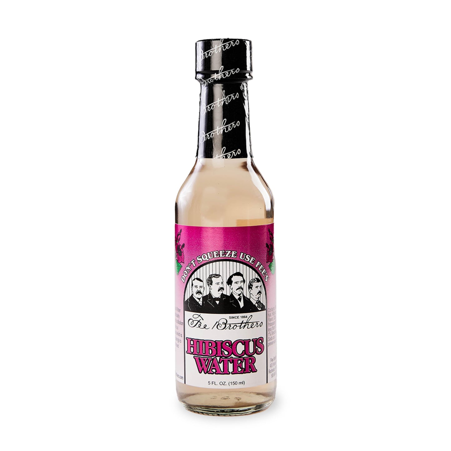 Fee Brothers Hibiscus Flower Botanical Water - Mixed Flavor Mixer Aromatic Spirit And Floral Flavoring Extract 5 Fl Oz