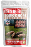 Freeze Dried Pork Chops Center Cut Uncooked | 8-Count Family Pack 2 Lbs 30-Year Shelf Life No Refrigeration Needed | Perfect For Backpacking Camping Emergencies And Food Storage | Grass-Fed - Freeze Meat - Preserving Your Future