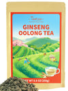 TeeLux Ginseng Oolong Tea, Premium Oolong Tea Loose Leaf, High Mountain Ren Shen Tea, Natural Ginseng Tea, Roasted & Honey Aroma