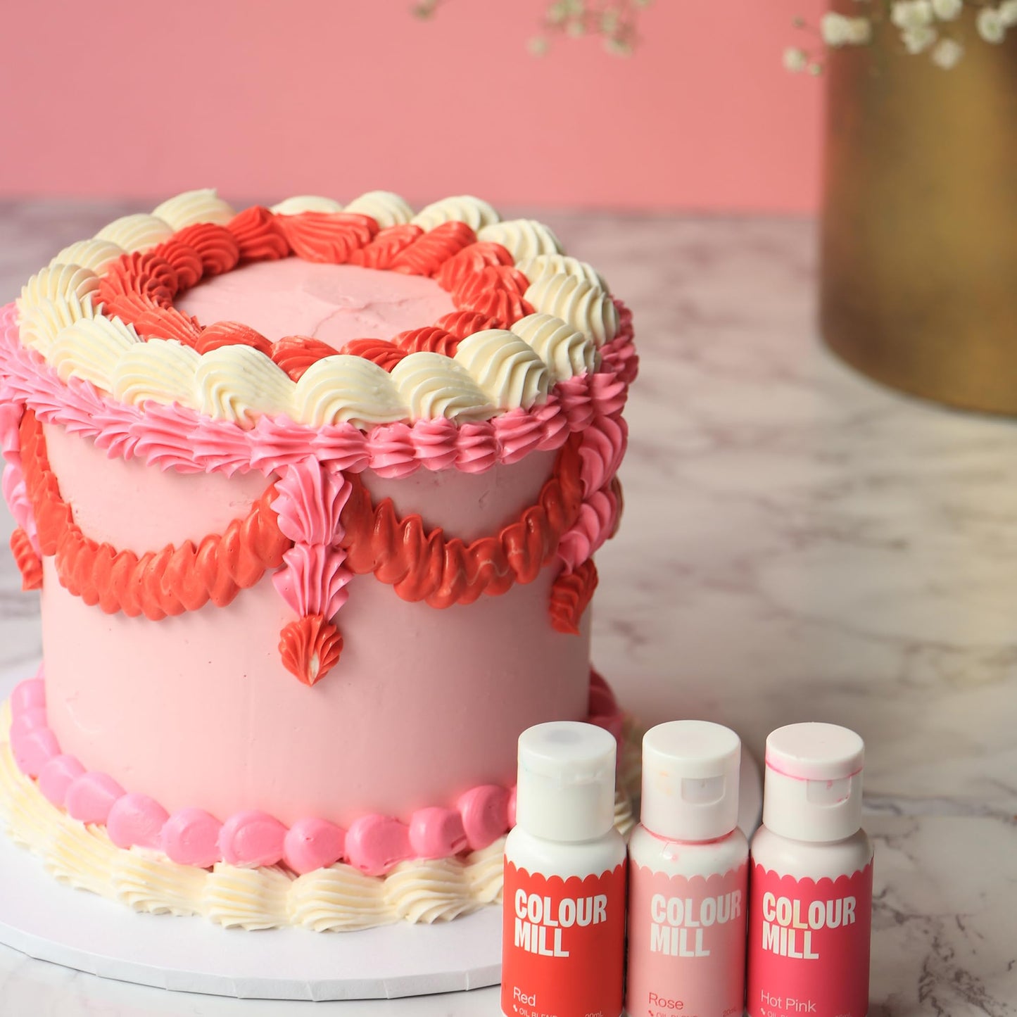 Colour Mill Oil-Based Food Coloring, 20 Milliliters Rose