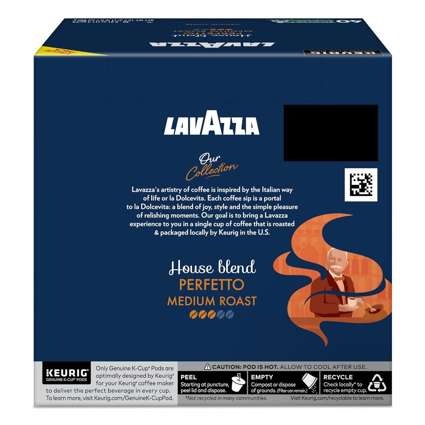 Lavazza Perfetto Coffee K-Cups for Keurig Brewer, 40 Count, Rich Coffee Flavor, Convenient Single-Serve Pods