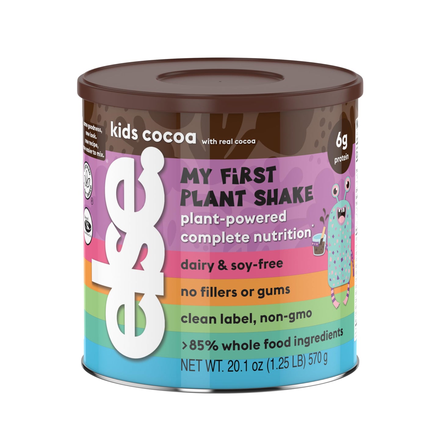 ELSE NUTRITION Plant-Based Kids Protein Shake Powder for Ages 2-12. Kids Protein Powder. Dairy-Free Complete Kids Nutrition Shak