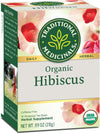 Traditional Medicinals Organic Hibiscus Herbal Tea - 16 bags per pack - 6 packs per case.