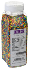 Decopac Quins Fancy Sprinkles, 19.5Oz, Candy Sprinkles In Handheld Container, Edible Sprinkles For Celebration Cakes, Cupcakes, Cookies - Bright Confetti Quins