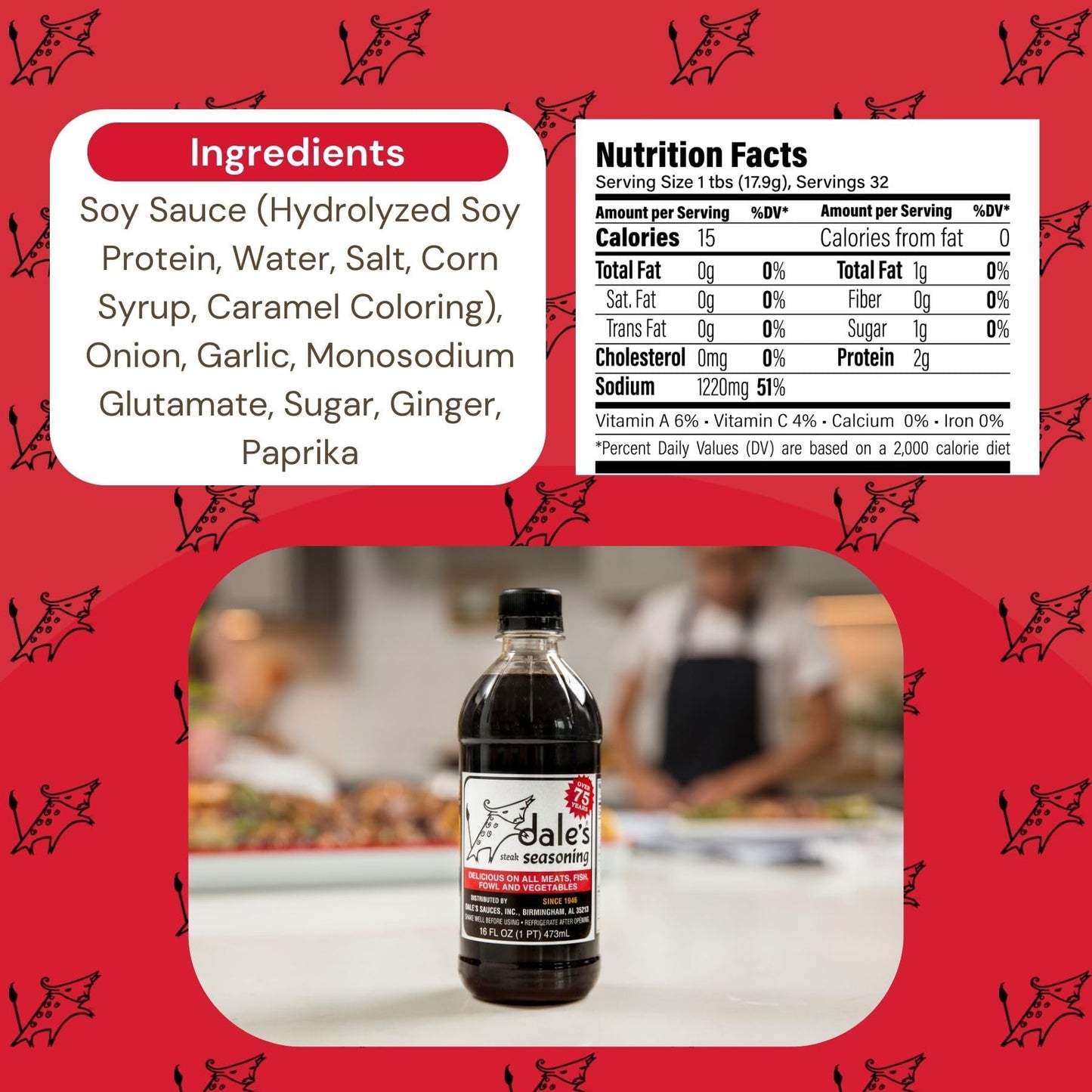 Dale Steak Seasoning 16 Ounces (Pack Of 12)