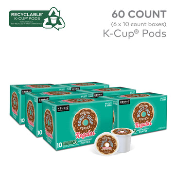 The Original Donut Shop Regular, Keurig Single Serve K-Cup Pods, Medium Roast Coffee, 60 Count, (6 Packs Of 10)