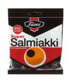 Fazer Super Salmiakki Original Finnish Salty Licorice Candy - 2 Bags x 80g (2.82 oz Total)