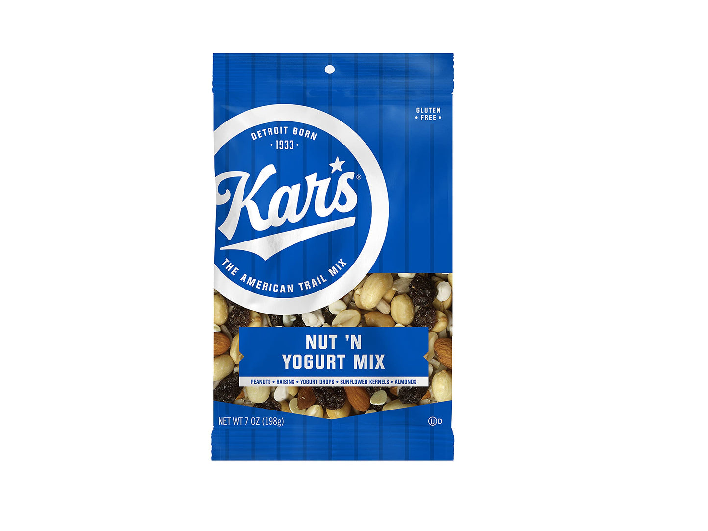 Kars Nut 'N Yogurt Trail Mix, 7 Oz Snack Mix - Bulk Pack Of 12, Gluten- Free Snacks