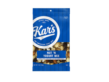 Kars Nuts Nut N Yogurt Trail Mix, 7 oz Grab & Go Bags, Individual Snack Packs (Pack of 12), Gluten-Free Trail Mix Snack