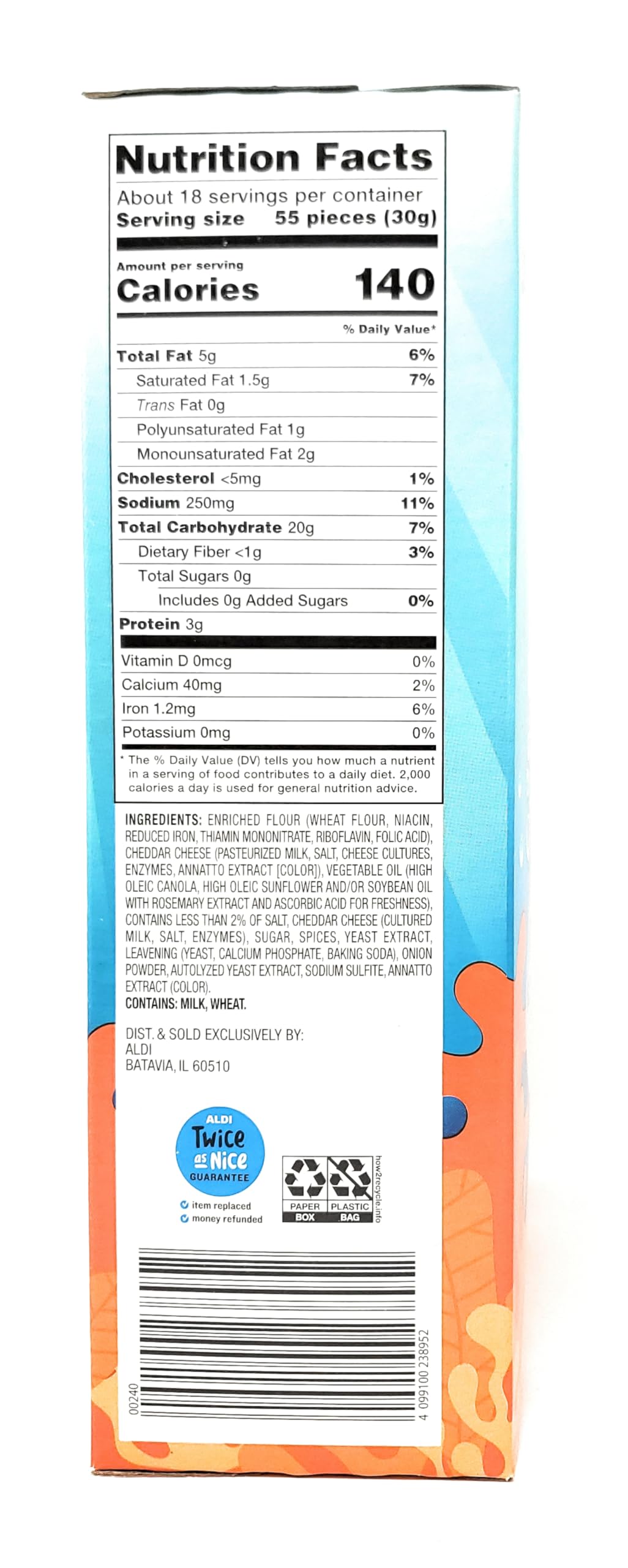 Turtle Baked Cheddar Snack Crackers, Baked with Real Cheese 19 oz/538 g (Pack of 1)