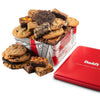 Davids Cookies Gourmet Assorted Cookies and Brownies Gift Basket - 12 x 1.5oz fresh baked cookies and 10 x 2oz individually wrap
