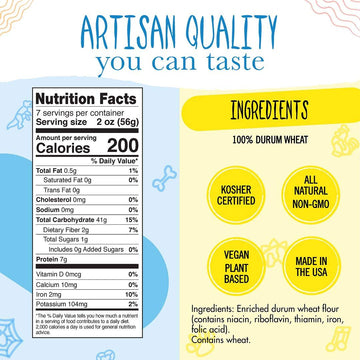 Pastabilities Fun Shaped Pasta For Kids - Star Of David Shaped - Kosher Star Holiday Theme, Non-Gmo Natural Wheat Pasta, All-Natural, Kosher Certified, Made In The Usa, (2 Pack, 14 Oz)