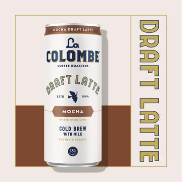 La Colombe Mocha Draft Latte - 9 Fluid Ounce, 4 Count - Cold-Pressed Espresso And Frothed Milk + Dark Chocolate - Made With Real
