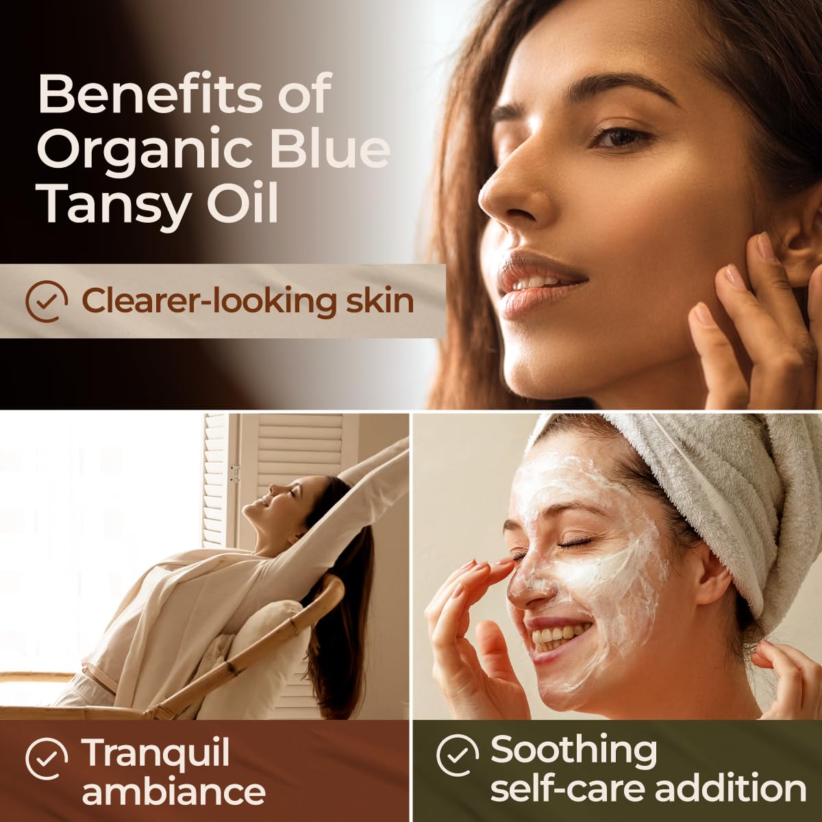 Gya Labs Organic Blue Tansy Essential Oils For Skin - 100% Pure Therapeutic Grade Blue Tansy Oil For Diffuser, Relaxation & Slee