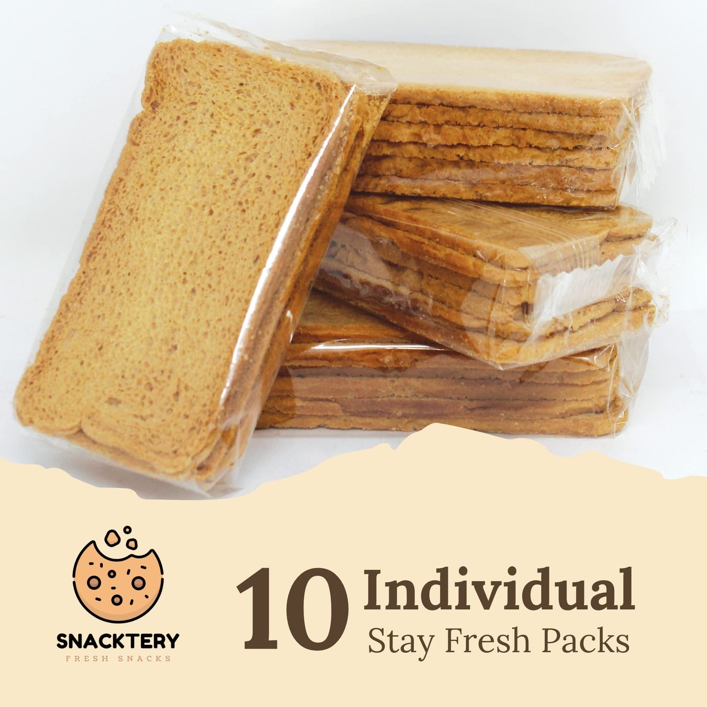 SNACKTERY Melba Toast Crackers - Thin & Crispy Flatbread - 7 Oz - Perfect for Dips & Spreads