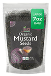 Jiva Organics Organic Black Mustard Seeds 7ounce Bag - 100% Natural & Non-GMO