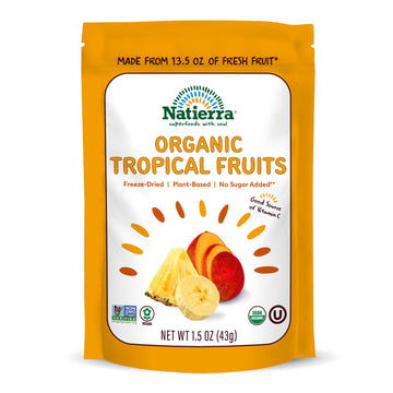 Natierra Nature'S All Foods Organic Freeze-Dried Tropical Fruits | Non-Gmo & Vegan | 1.5 Ounce