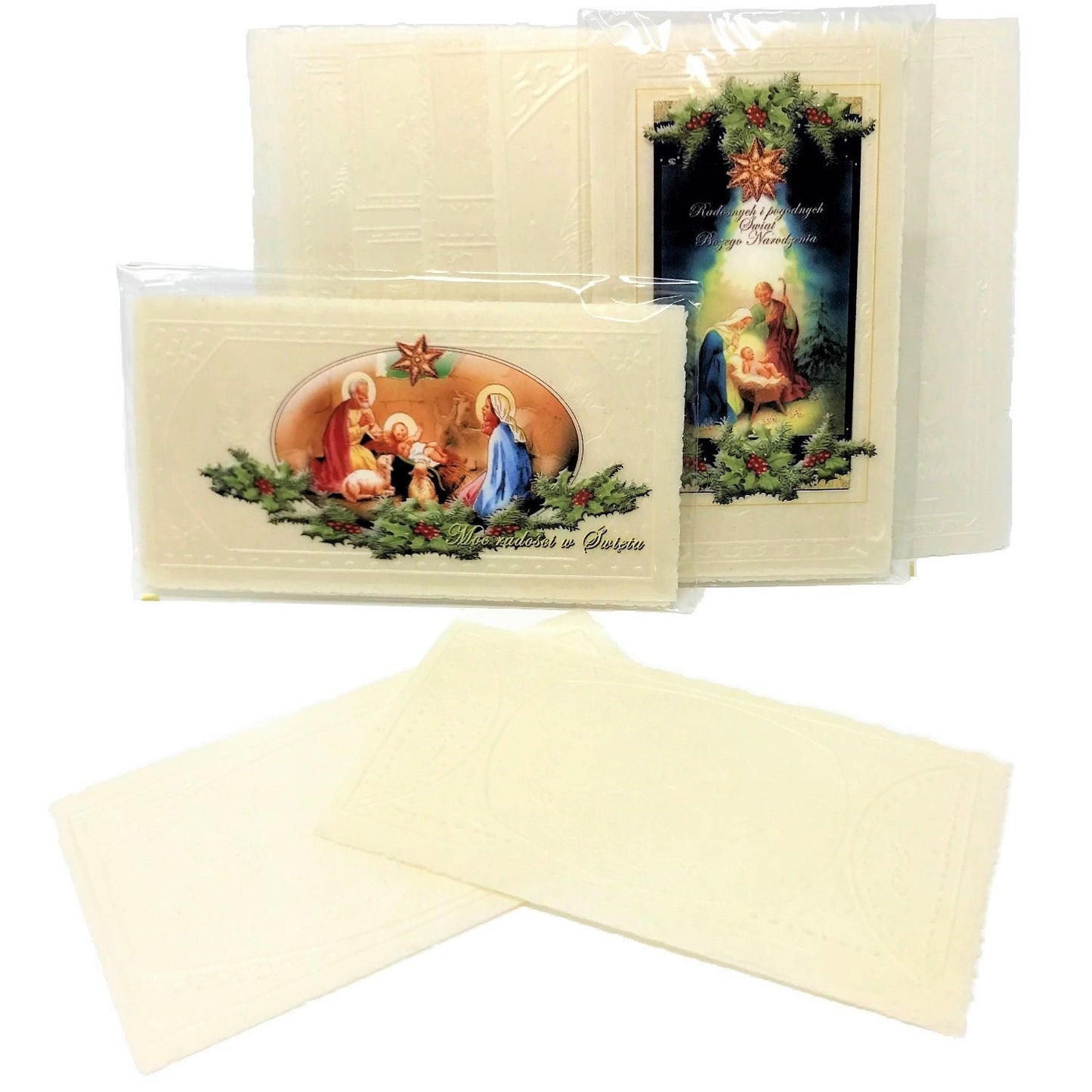 Set Of 20 Polish Christmas Wafers Oplatki (12 Large & 8 Small)