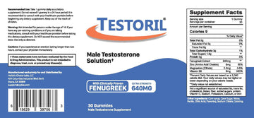 Generic Fenugreek Gummies - 30 Count, Non-GMO Daily dietary product for Muscle Support