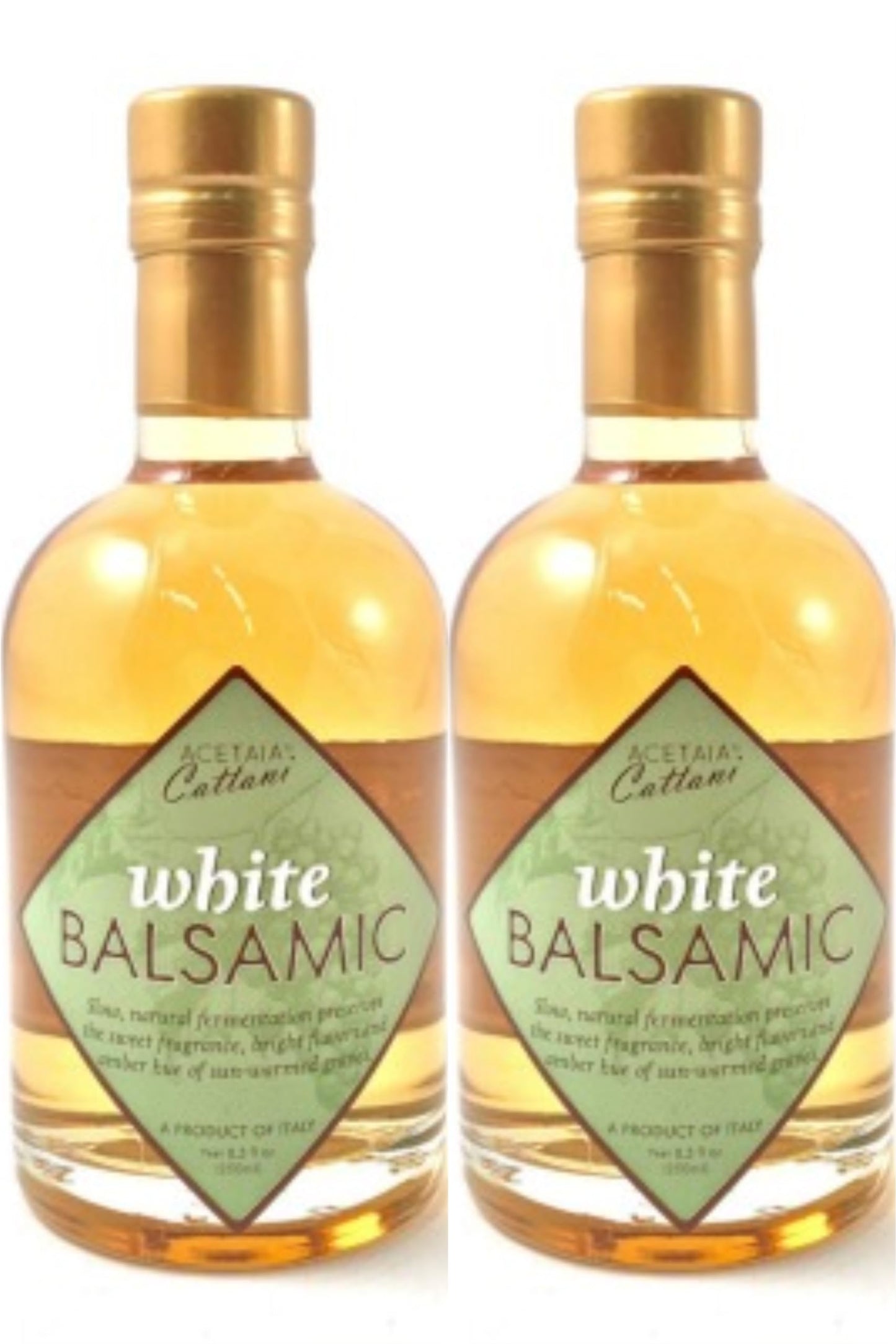 Acetaia Cattani White Balsamic Vinegar 250 Milliliter (Set Of 2)