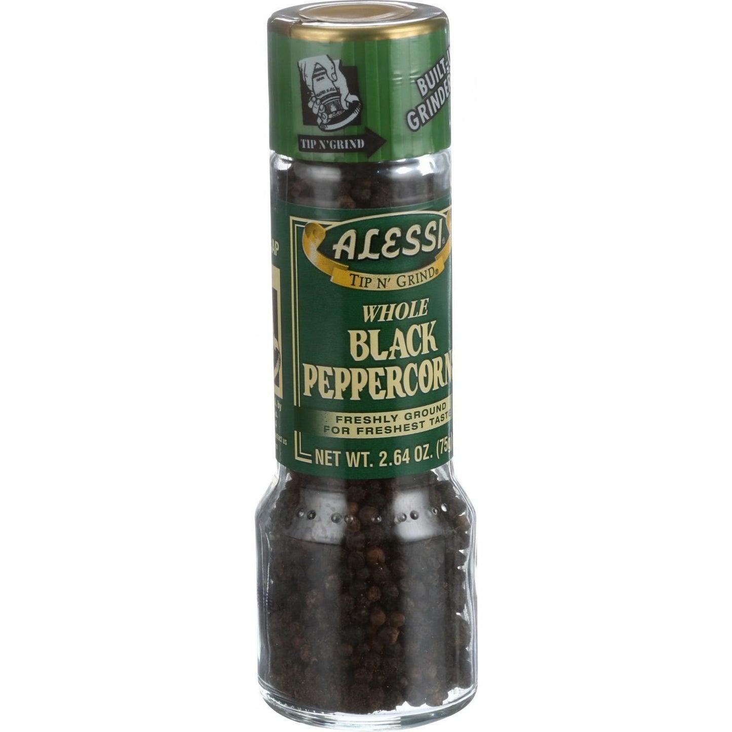 Alessi Black Peppercorn Grinder 2.64 Oz