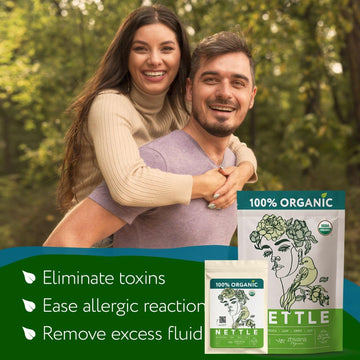 Nettle Tea Loose Leaf - Dried Nettle Leaves Organic, Stinging Nettles Tea, Ortiga, Urtica - Herbs For Medicinal Use - Eliminate