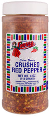 Bolner's Fiesta Brand Crushed Red Pepper Flakes, 4 Ounce Shaker