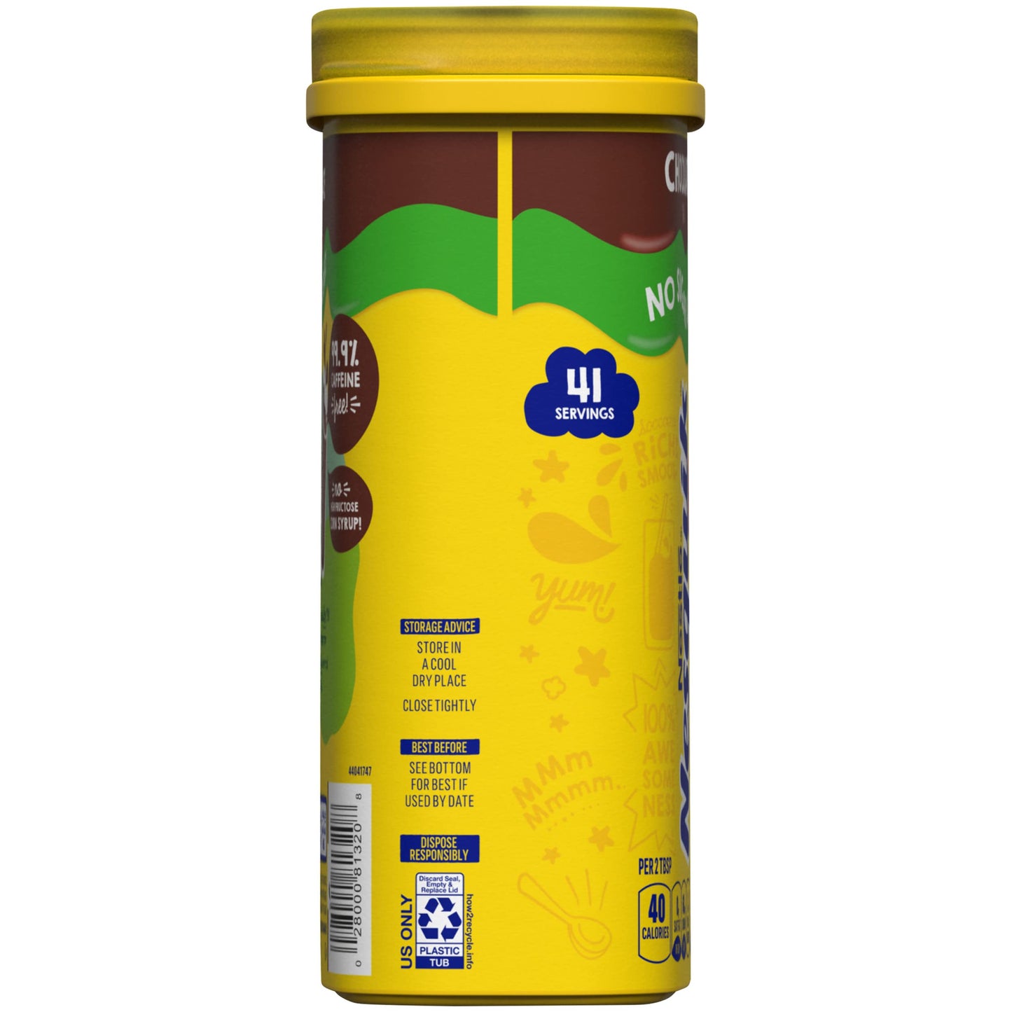 Nestle Nesquik No Sugar Added Chocolate Powder 16 Ounce (Pack of 3)