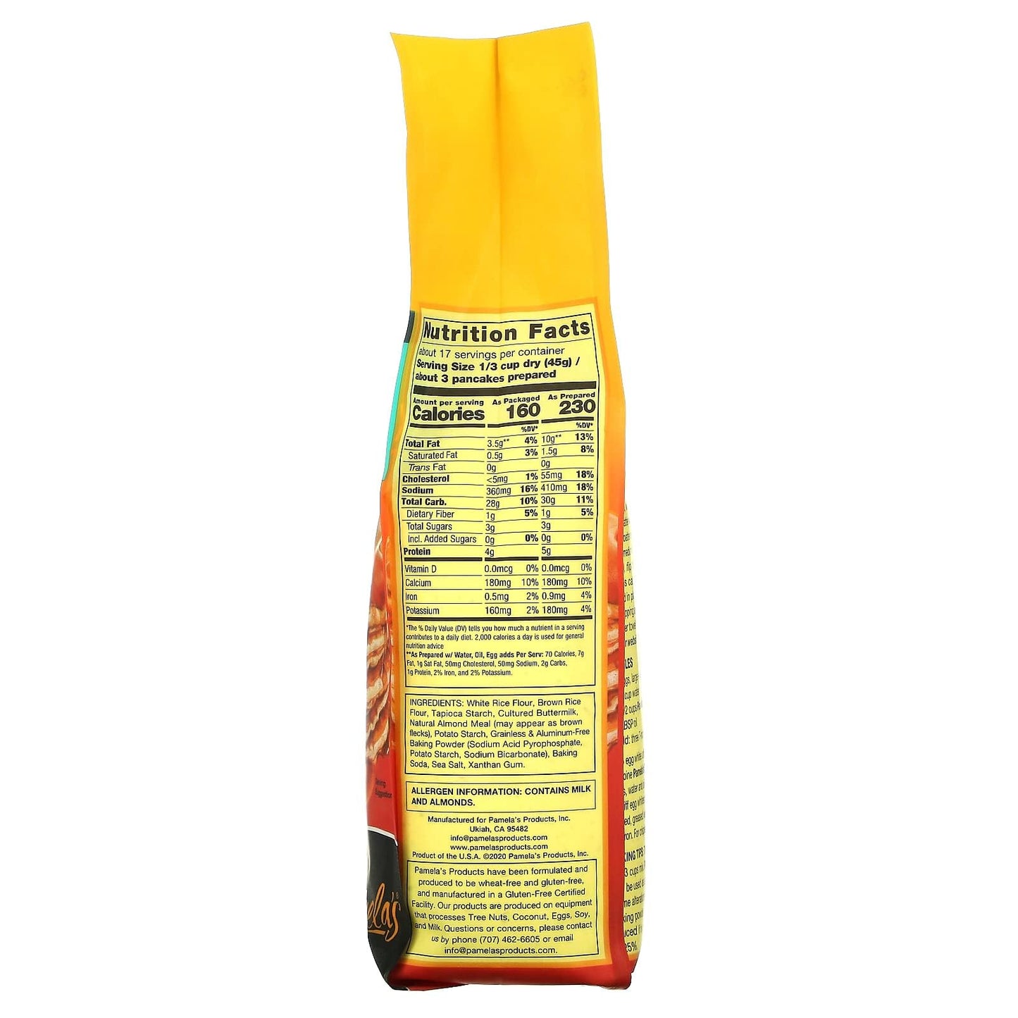 Pamela'S Products Gluten And Wheat Free Baking And Pancake Mix -- 24 Oz