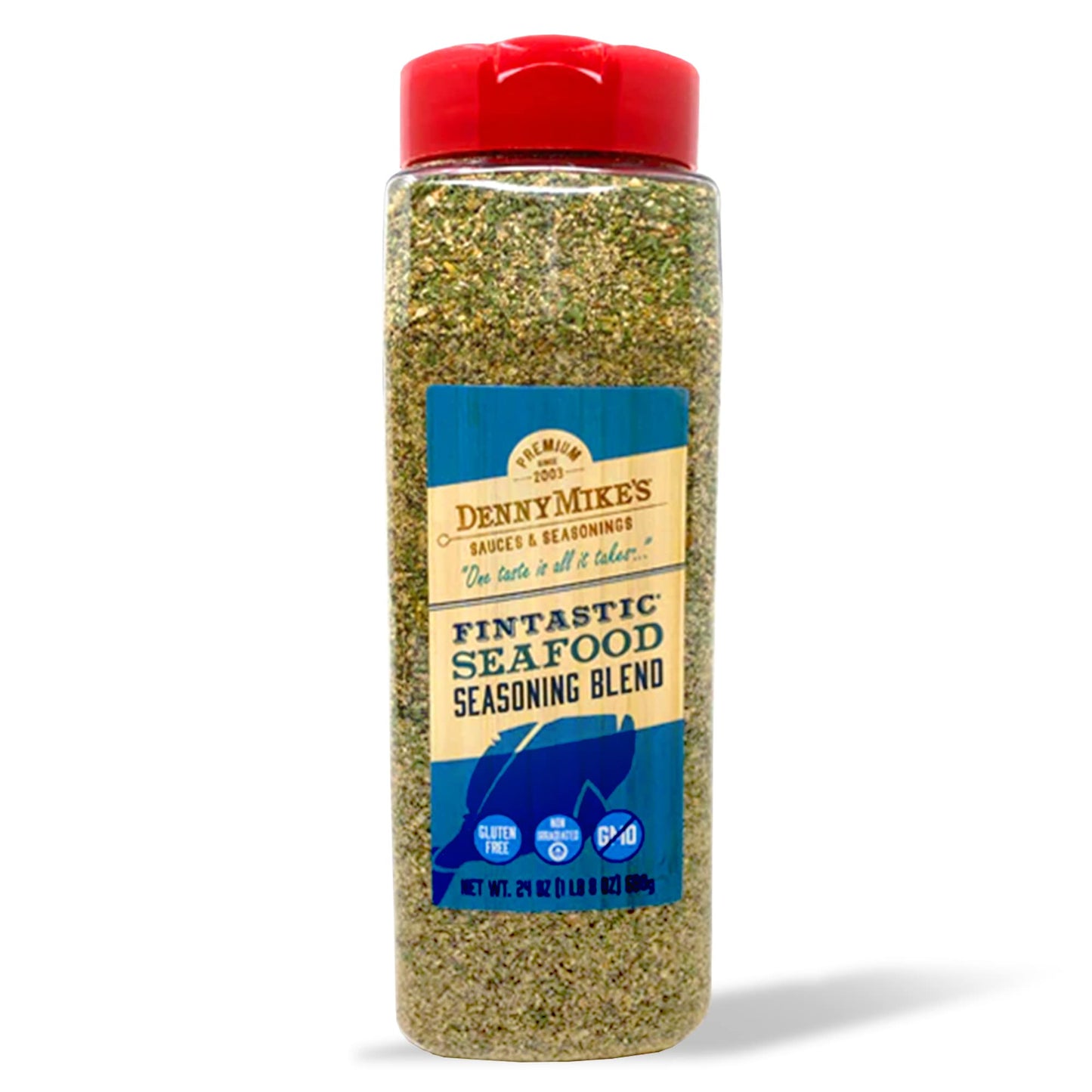 Dennymikes Fintastic Seafood Seasoning Blend Dill And Lemon Pepper Seasoning For Fish And Shellfish All Natural Fish Seasoning And Bbq Seasoning Gluten-Free And Keto-Friendly 24 Oz 1.5 Pound