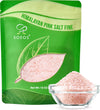 Soeos Himalayan Pink Salt, Fine Grain, 16 oz (1 Pound), Pink Himalayan Sea Salt, Non-GMO, Kosher Salt, Rock Salt for Grinder Ref