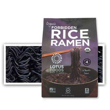 Lotus Foods Gourmet Organic Forbidden Rice Ramen Noodles, 10 Ounce, 6 Count