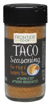 Frontier Taco Seasoning, Salt-Free Blend, 2.33-Ounce Bottles (Pack of 3)