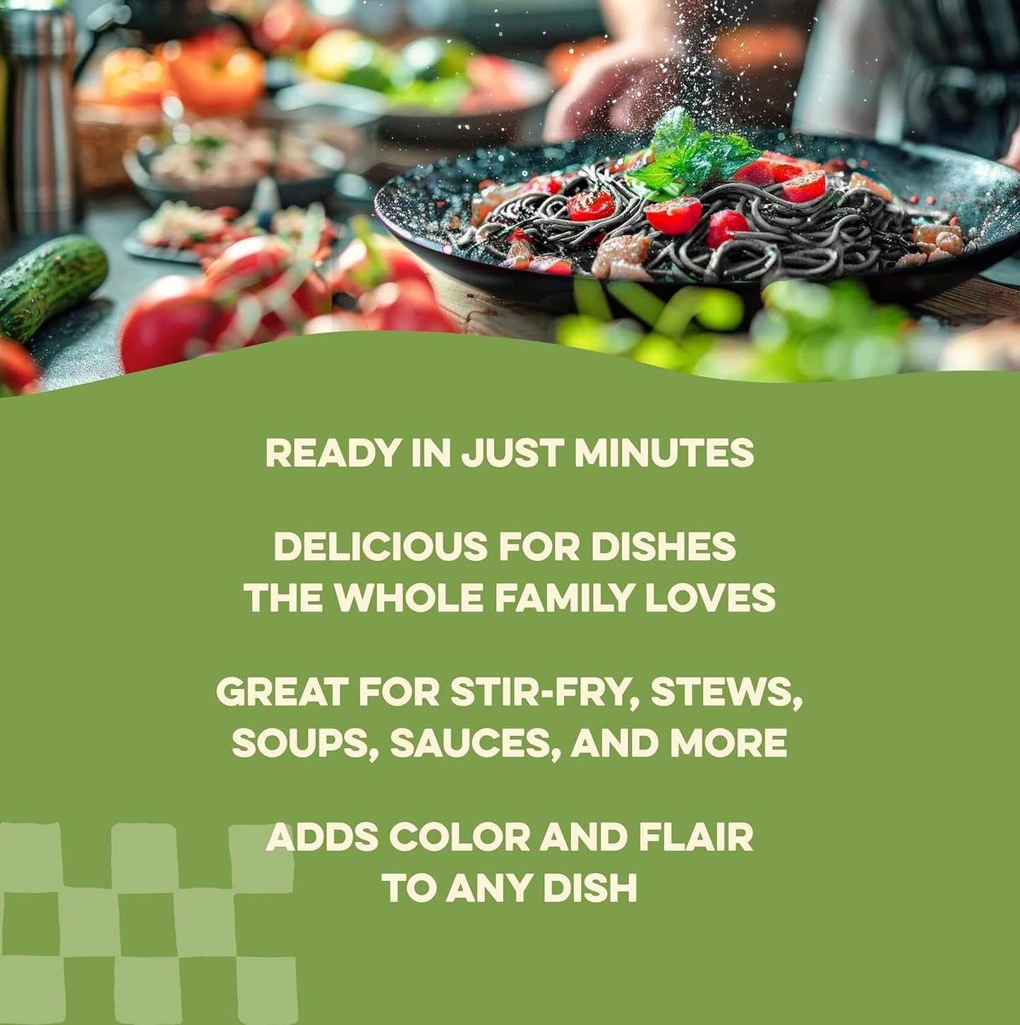 AL DENTE Spinach Fettuccine Egg Pasta, All-Natural, 12oz Bags (Pack of 6), Model 48-107