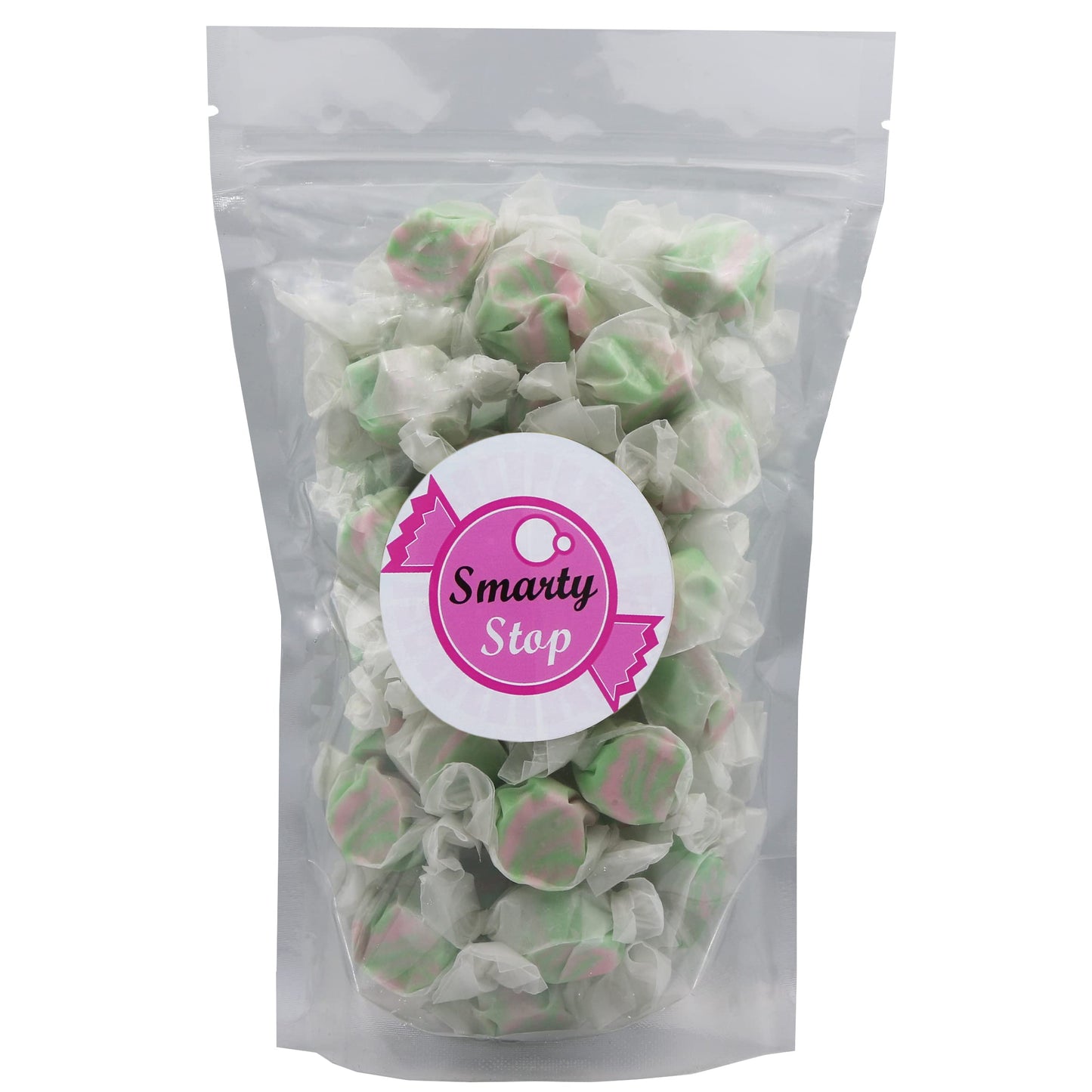 Gourmet Soft And Chewy Salt Water Taffy Candies - Individually Wrapped - Bulk Bags (Watermelon, 2 Pound (Pack Of 1))