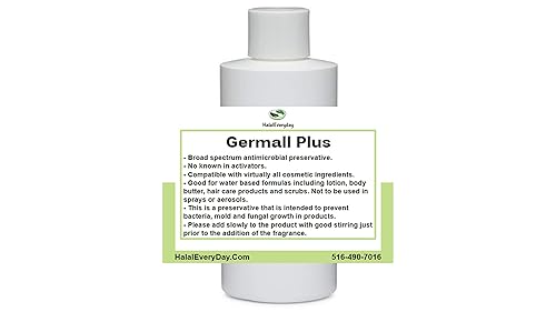 Kyabo Germall Plus Natural Preservative - 4oz Clear Liquid, Broad Spectrum, Compatible with Water-Based Formulas
