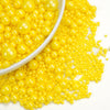Dazzjoy Edible Pearls, Yellow Pearl Sugar Sprinkles, 130g/4.58oz, Yellow Ball Pearls for Cake Decorating, Cupcake Toppers, Edibl